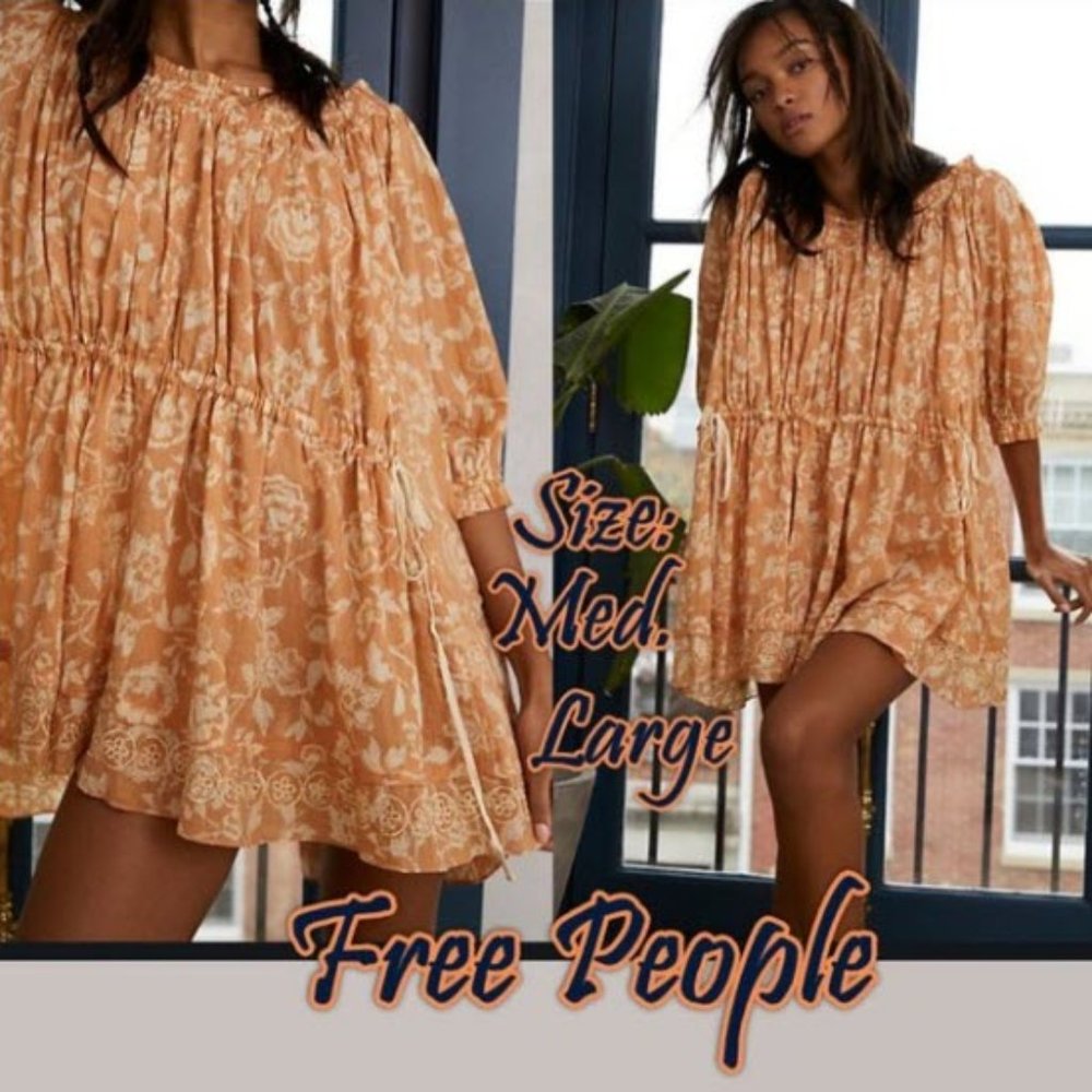 Free People Nora Nightie/Mini Dres - Med. & Large